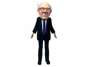 caricature de Bernie Sanders Modèle 3D
