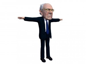 bernie sanders caricature 3D 모델