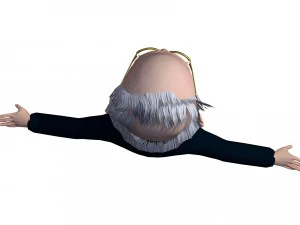 bernie sanders caricature 3D Model