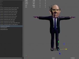 bernie sanders caricature 3D 모델
