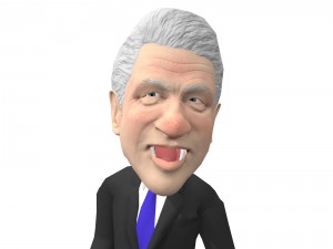bill clinton caricature 3D Model