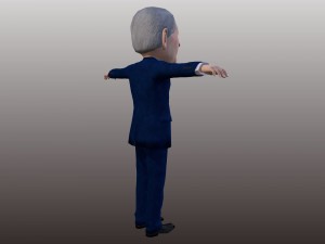 george bush caricature Modelo 3D
