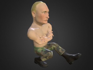 vladimir putin caricature 3D Модель