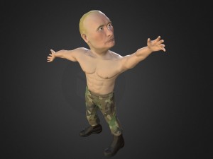vladimir putin caricature 3D Модель