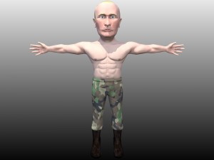 vladimir putin caricature 3D Модель
