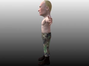 vladimir putin caricature 3D Модель