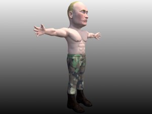 vladimir putin caricature 3D Модель