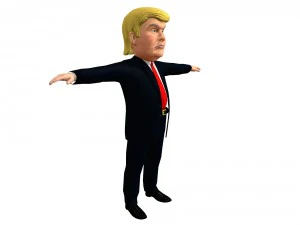 political caricatures pack 3D Model