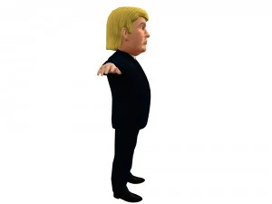political caricatures pack 3D Model