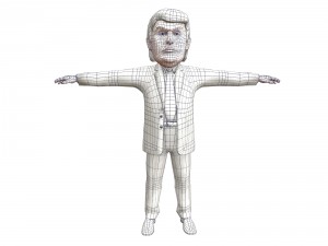 political caricatures pack 3D 모델