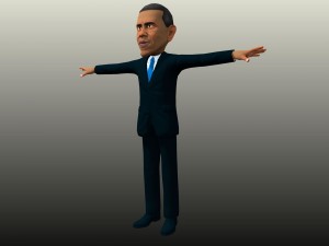 political caricatures pack 3D 모델
