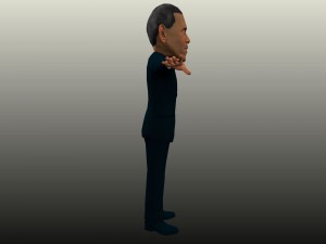 political caricatures pack 3D 모델