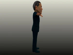 political caricatures pack 3D Model