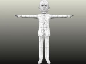 political caricatures pack 3D 모델