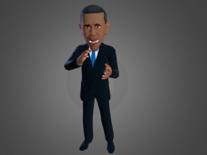 political caricatures pack 3D 모델