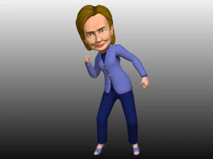 political caricatures pack 3D Model