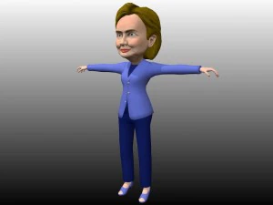 political caricatures pack 3D Model