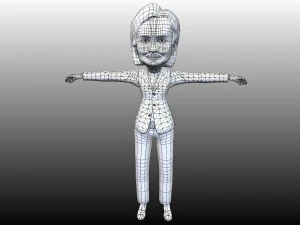 political caricatures pack 3D Model
