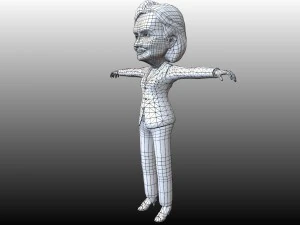 political caricatures pack 3D Model