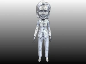 political caricatures pack 3D Model