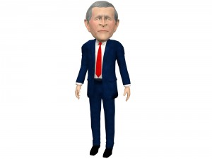 political caricatures pack 3D 모델