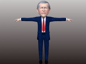 political caricatures pack 3D 모델