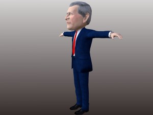 political caricatures pack 3D 모델