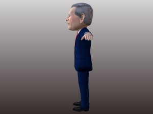 political caricatures pack 3D 모델