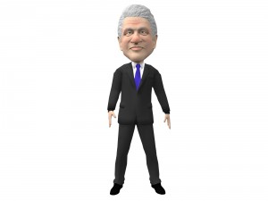political caricatures pack 3D 모델