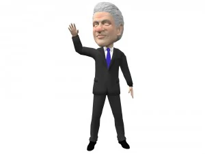 political caricatures pack 3D Model