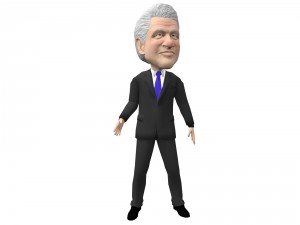 political caricatures pack 3D 모델