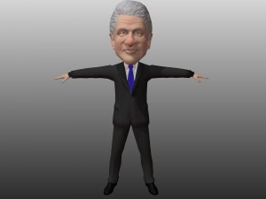 political caricatures pack 3D 모델