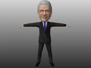 political caricatures pack 3D Model