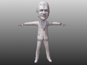 political caricatures pack 3D 모델