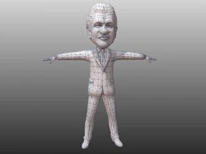 political caricatures pack 3D Model