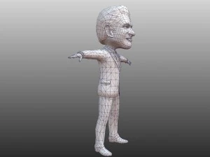 political caricatures pack 3D Model