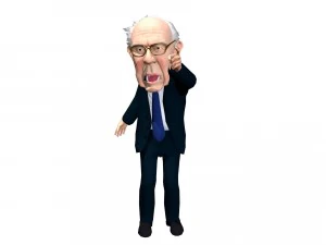 political caricatures pack 3D Model
