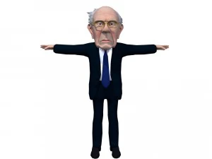 political caricatures pack 3D Model