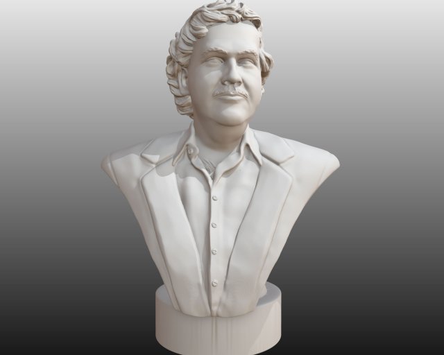 pablo escobar Model Cetak 3D .c4d .max .obj .3ds .fbx .stl .blend 