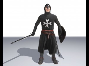knight hospitaller 3D 모델
