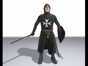 Ritter und Hospitaliter 3D Modell