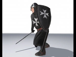 knight hospitaller 3D Model