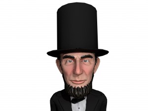 abraham lincoln caricature 3D-Modell