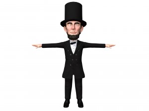 abraham lincoln caricature 3D-Modell