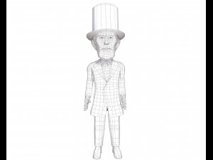 abraham lincoln caricature 3D-Modell