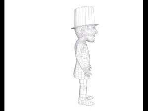 caricature d'Abraham Lincoln Modèle 3D