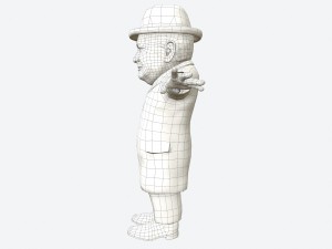 winston churchill caricature Model 3D