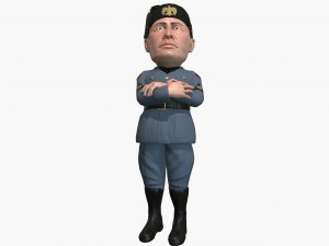mussolini caricature 3D Модель