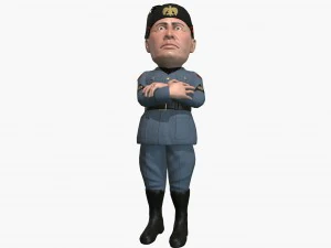 mussolini caricature 3D Model