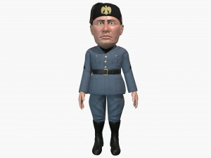 mussolini caricature 3D Модель